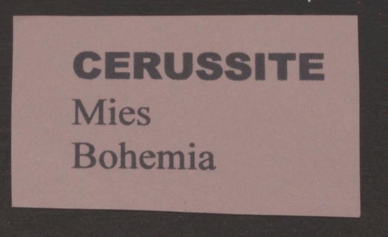 CERUSSITE on GALENA