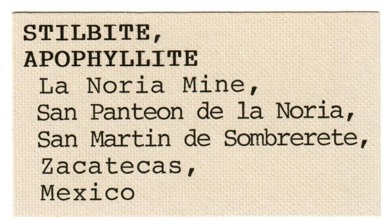 STILBITE with APOPHYLLITE