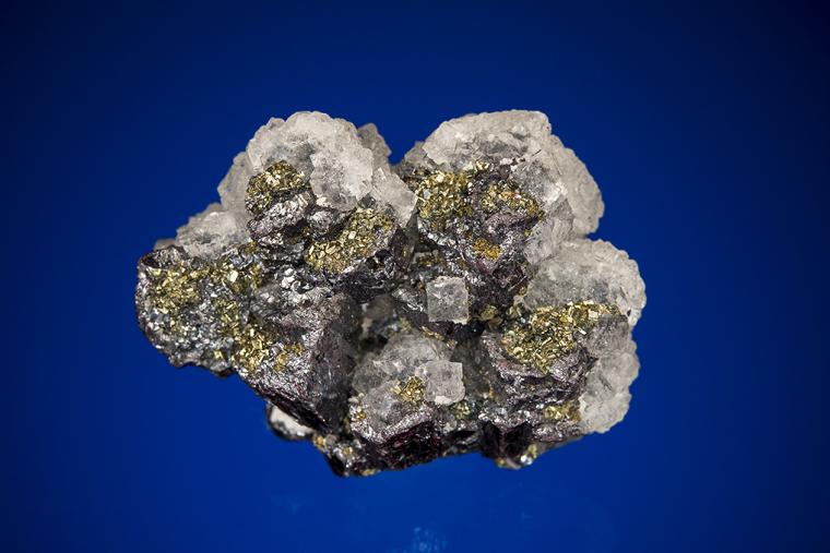 PYRARGYRITE with FLUORITE and CHALCOPYRITE