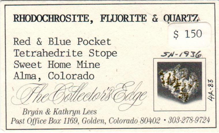 RHODOCHROSITE on FLUORITE with QUARTZ