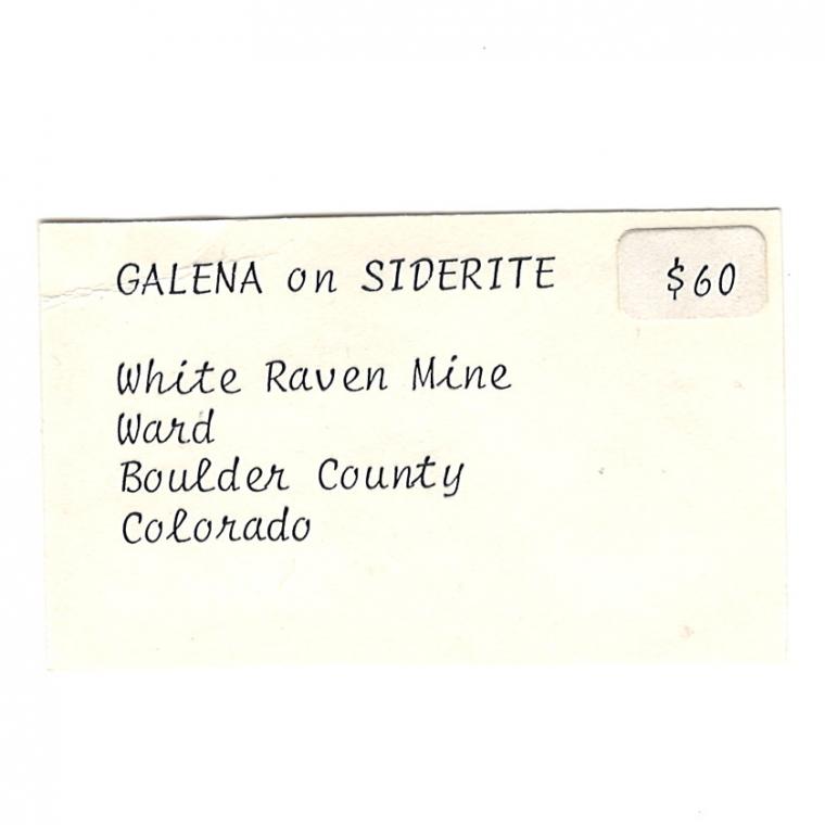 GALENA on SIDERITE