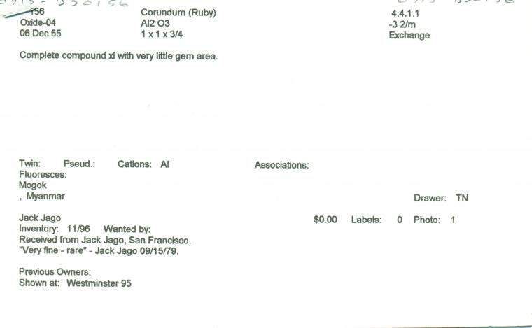 CORUNDUM var. RUBY