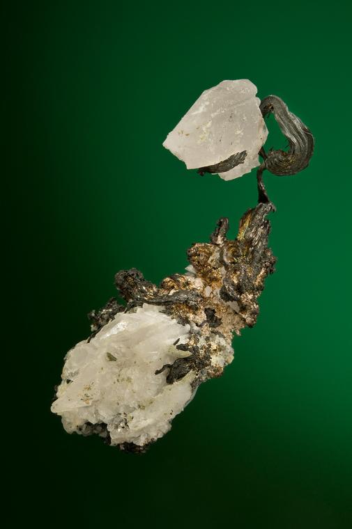 SILVER with CALCITE