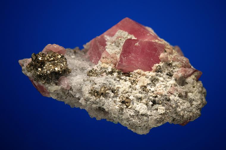 RHODOCHROSITE with PYRITE