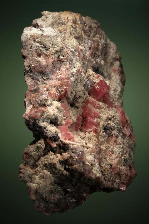 RHODOCHROSITE with QUARTZ and FLUORITE