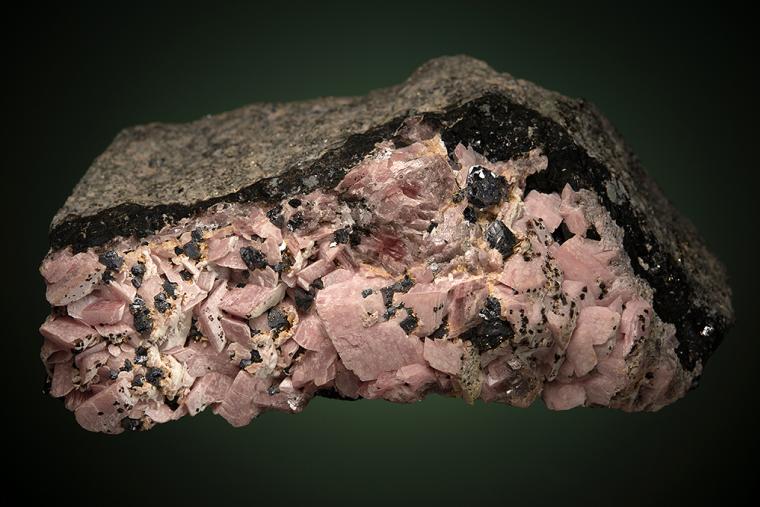 RHODOCHROSITE with GALENA and SPHALERITE