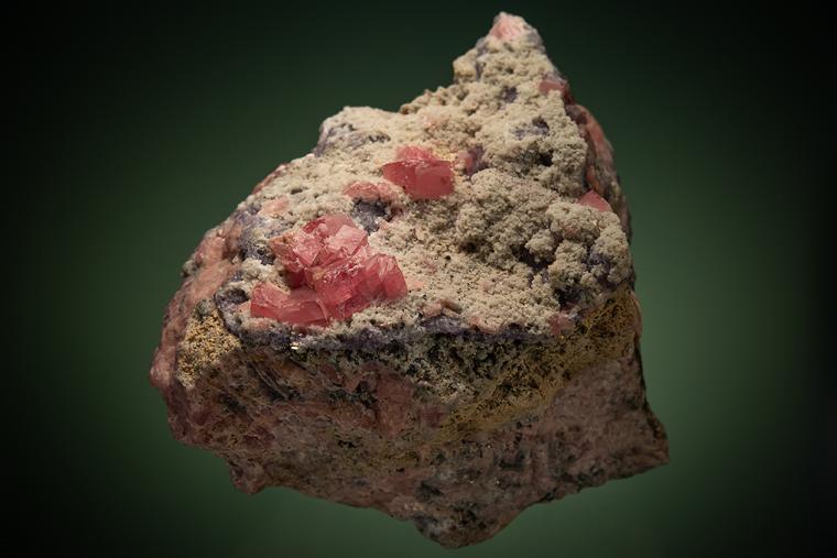 RHODOCHROSITE with QUARTZ and FLUORITE