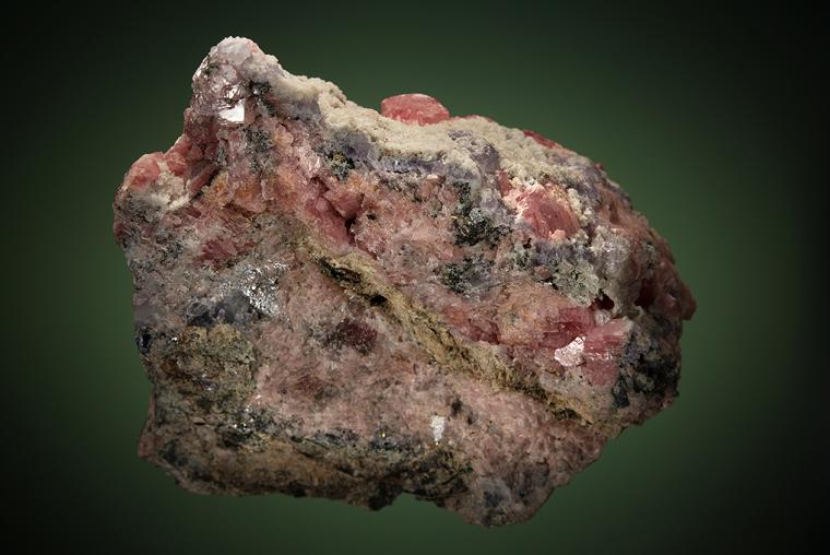 RHODOCHROSITE with QUARTZ and FLUORITE