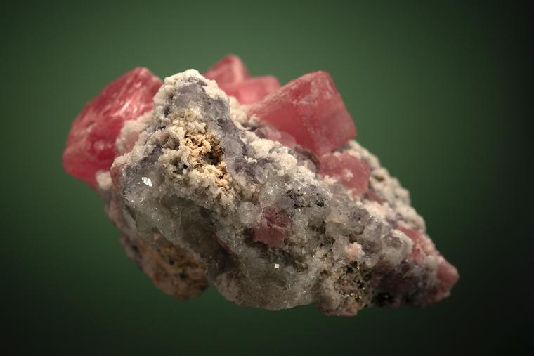 RHODOCHROSITE with FLUORITE and QUARTZ