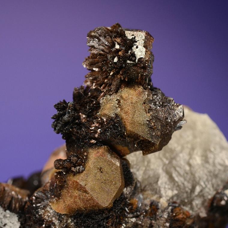 QUARTZ var. Onegite with GOETHITE (repaired)
