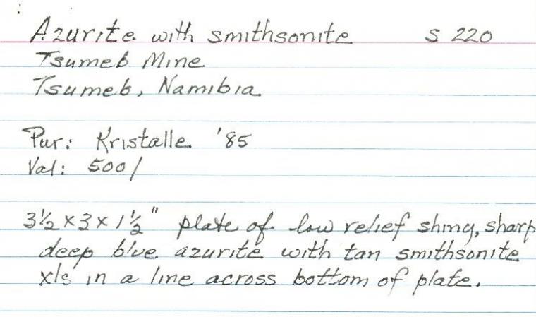 AZURITE with CALCITE