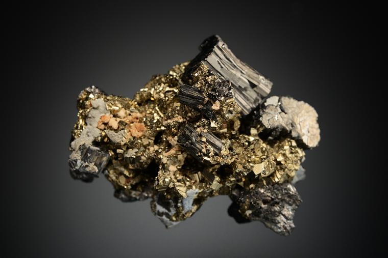 BOURNONITE on PYRITE