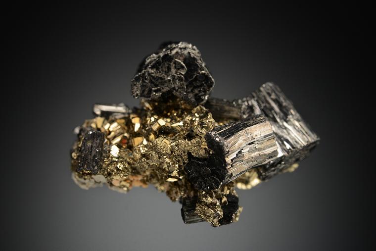 BOURNONITE on PYRITE