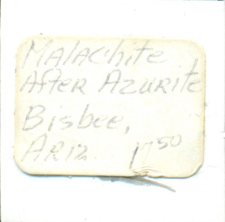 MALACHITE after AZURITE