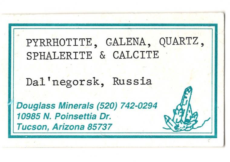 PYRRHOTITE with GALENA and SPHALERITE