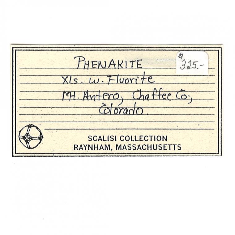 PHENAKITE with FLUORITE