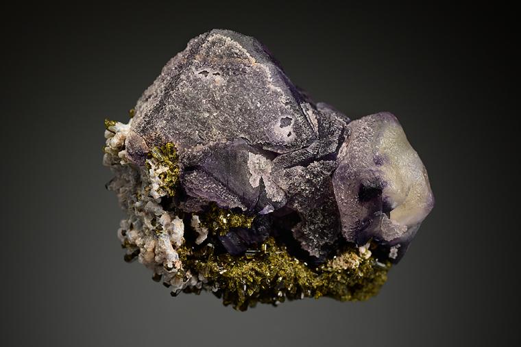FLUORITE with EPIDOTE