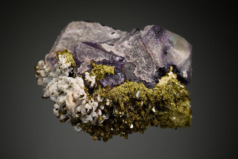 FLUORITE with EPIDOTE