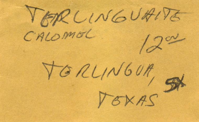 TERLINGUAITE with CALOMEL