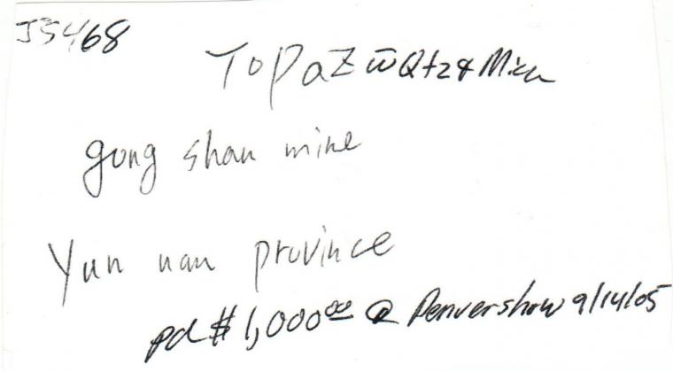 TOPAZ with MUSCOVITE and QUARTZ on ALBITE