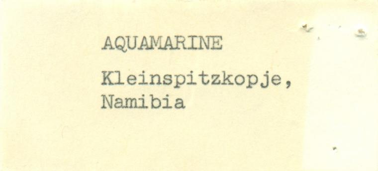 BERYL var. Aquamarine