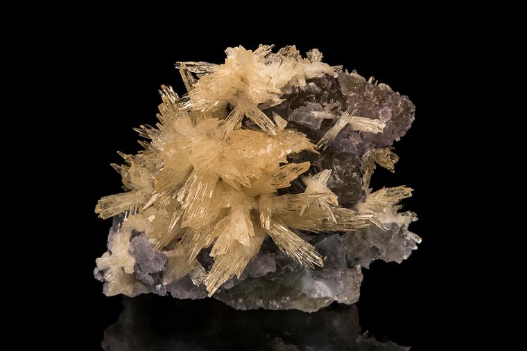 CALCITE on FLUORITE