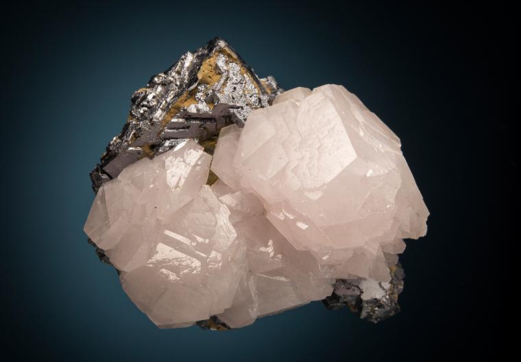 CALCITE on GALENA
