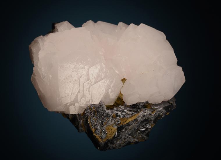 CALCITE on GALENA