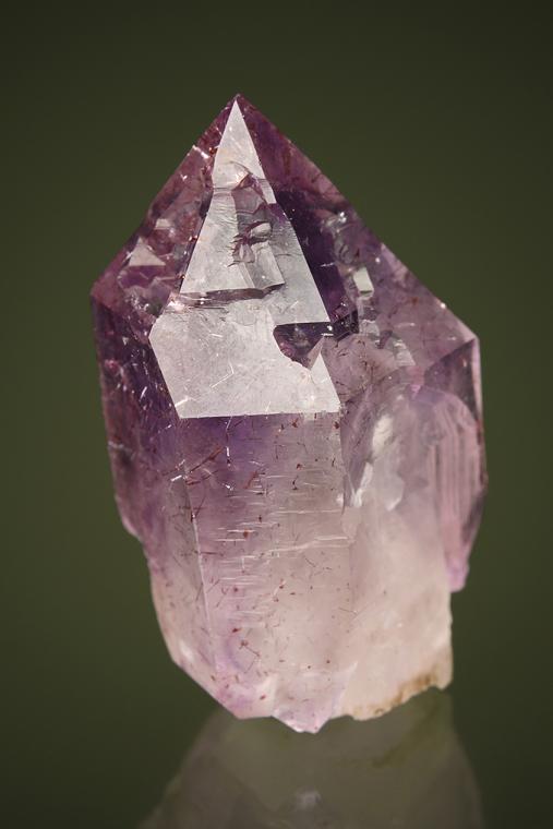 QUARTZ var. Amethyst with HEMATITE (?) Inclusions