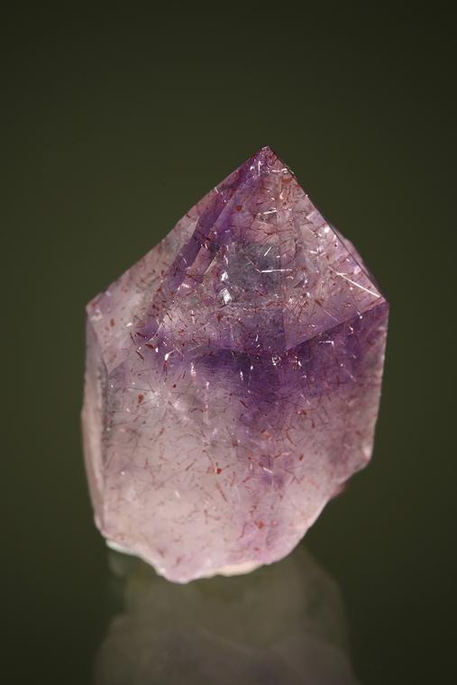 QUARTZ var. Amethyst with HEMATITE (?) Inclusions