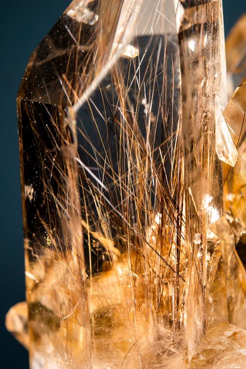 QUARTZ var. Smoky with RUTILE Inclusions