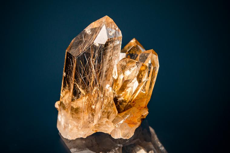 QUARTZ var. Smoky with RUTILE Inclusions