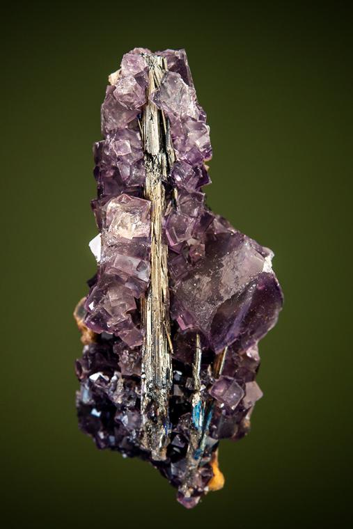 FLUORITE on STIBNITE