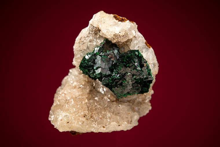 MALACHITE on CALCITE