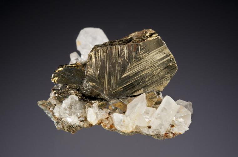 CUBANITE with CALCITE (repaired)