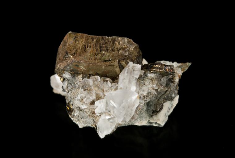 CUBANITE with CALCITE (repaired)