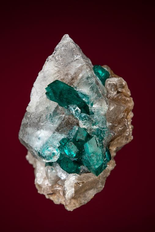 DIOPTASE with CALCITE