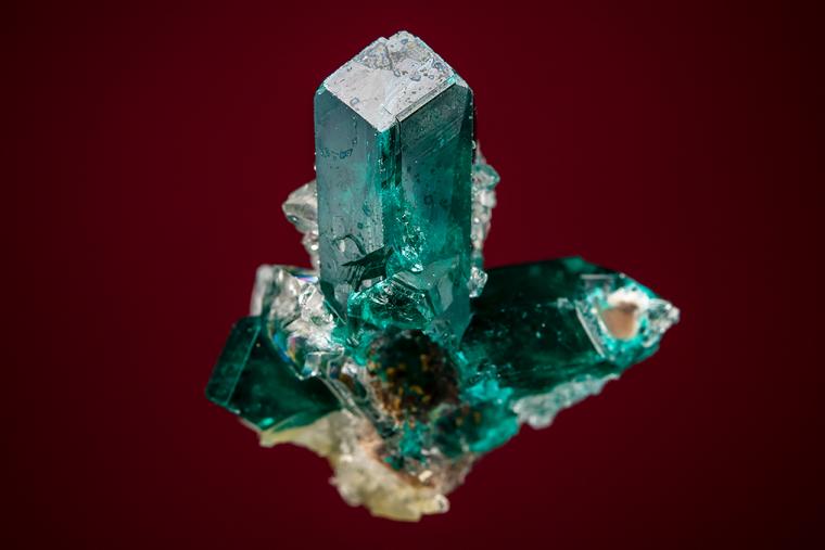 DIOPTASE with QUARTZ