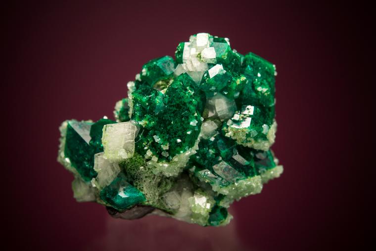 DIOPTASE with CALCITE