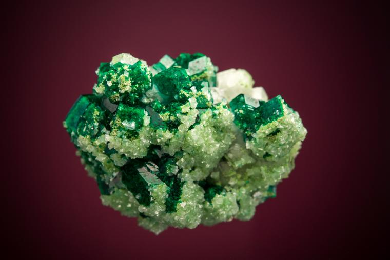 DIOPTASE with CALCITE