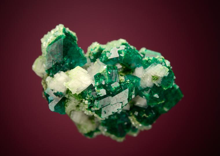 DIOPTASE with CALCITE
