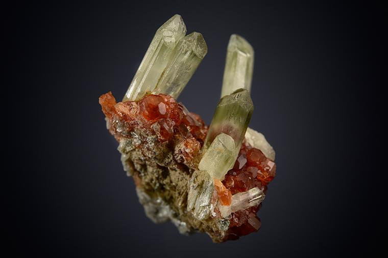 DIOPSIDE with GROSSULAR var. Hessonite