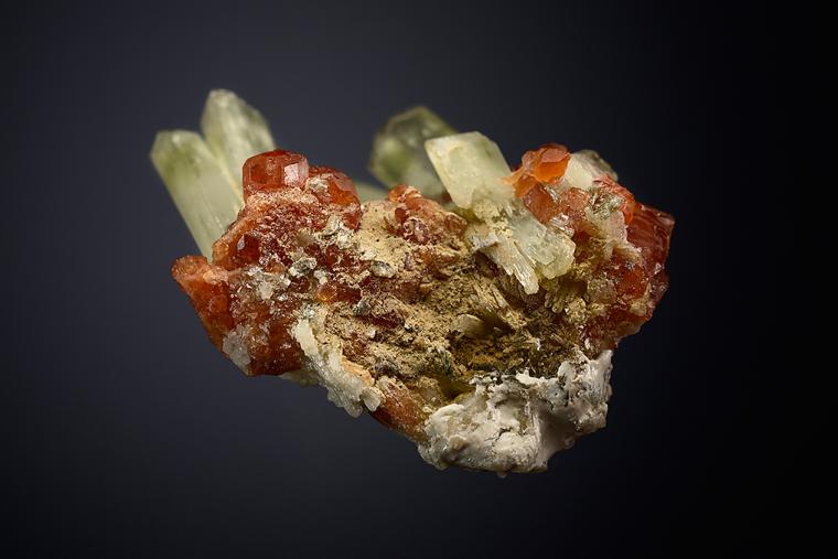 DIOPSIDE with GROSSULAR var. Hessonite