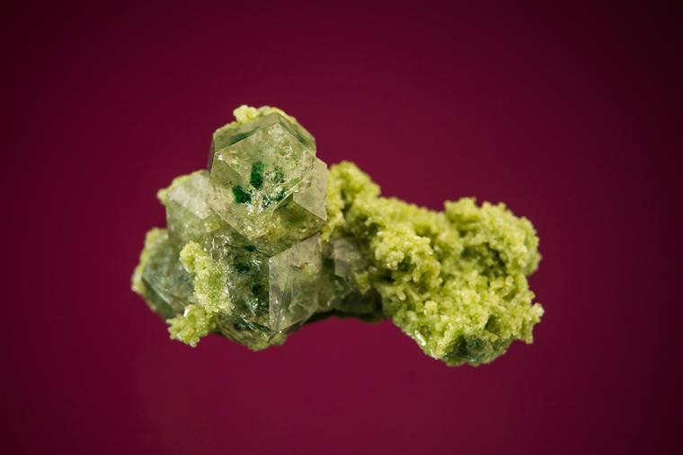 GROSSULAR on DIOPSIDE