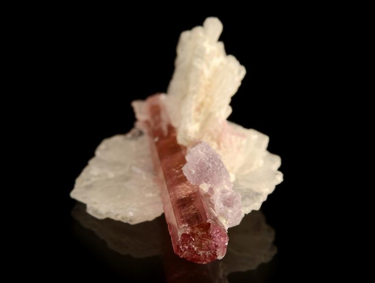 ELBAITE with LEPIDOLITE and ALBITE