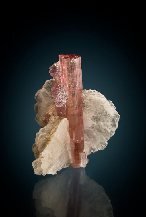 ELBAITE with LEPIDOLITE and ALBITE