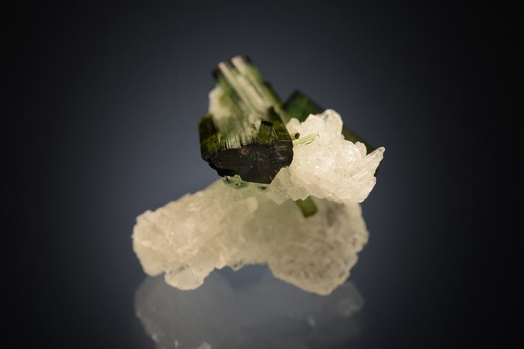 ELBAITE with ALBITE