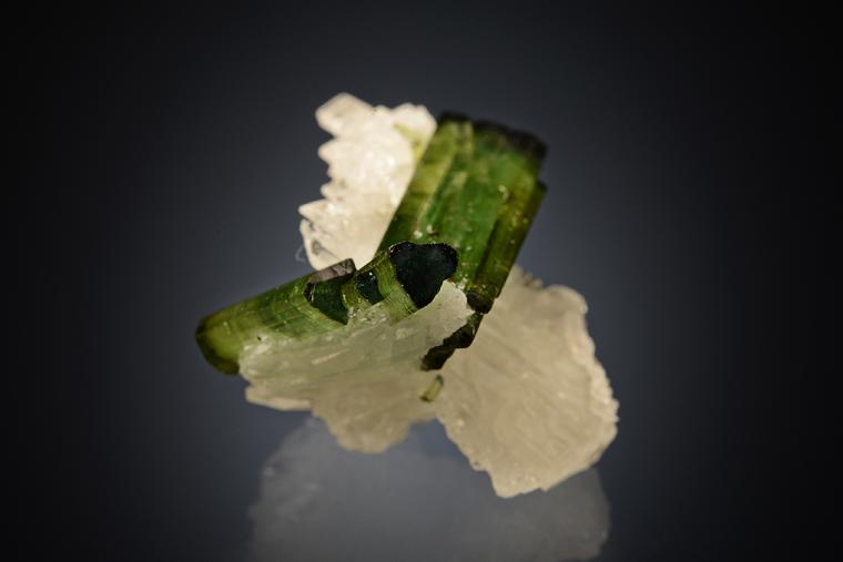 ELBAITE with ALBITE