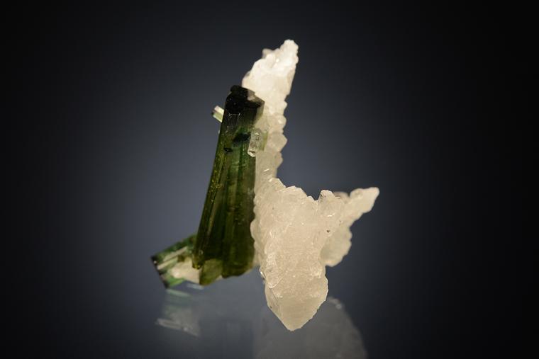 ELBAITE with ALBITE