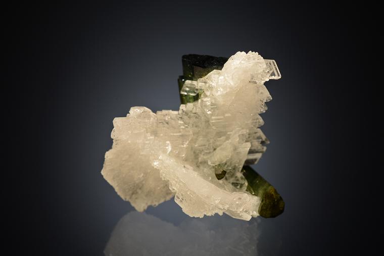 ELBAITE with ALBITE